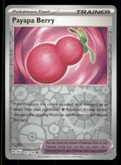 Payapa Berry SV07: Stellar Crown #141/142 Uncommon Reverse Holo Pokemon NM - Image 1