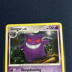 Pokemon Gengar TCG 17/99 Platinum Arceus Regular Rare LP Condition - Image 3