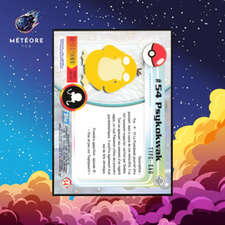 Carte Pokemon Psykokwak 54 Foil Serie 1 TOPPS Francais - Image 2