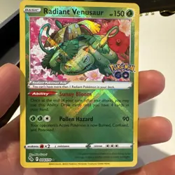 Radiant Venusaur 004/078 Pokemon GO Holo - Image 3