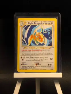 Pokemon TCG Light Dragonite Neo Destiny Holo MP 14/105 - Image 1