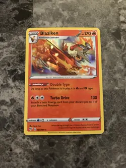 2020 Pokemon Darkness Ablaze Blaziken Reverse Holo 024/189 - Image 1