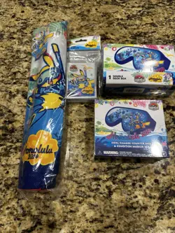 2024 Pokemon Worlds Honolulu Snorkel Pikachu Set Deckbox Sleeves Playmat Dice - Image 1