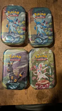 Pokemon Prismatic Mini Tins (4 Pack) NEW SEALED - Image 1