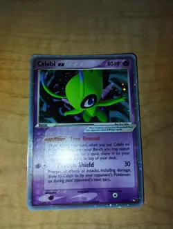 Pokemon TCG Celebi EX 17/17 Reverse Holo POP Series 2 2005 Excellent - Image 4