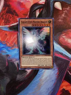 Yugioh! Galaxy-Eyes Photon Dragon LED3-EN039 Super Rare 1st Edition Light Play - Image 1