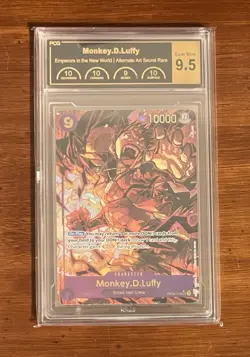2025 One Piece Op09 English Monkey D. Luffy Alternate Art PCG 9.5 - Image 1