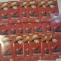 LOT OF 46 One Piece OP-13 Carrying on His Will Sleeved Blister Booster Packs - Image 1