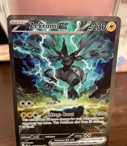Pokemon TCG Zekrom ex 166/086 Secret Rare SIR Card Black Bolt Holo NM - Image 4