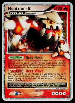 Pokemon Card Heatran LV.X DP31 Diamond and Pearl Promos - Image 1