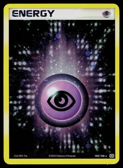 Pokemon Card - Psychic Energy Emerald 105/106 Reverse Holo - Image 1