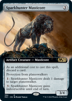 Sparkhunter Masticore (Extended Art) Core Set 2021 / M21 NM CARD ABUGames - Image 1