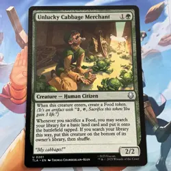 Unlucky Cabbage Merchant Regular #201 Magic Avatar: The Last Airbender NP MTG - Image 1