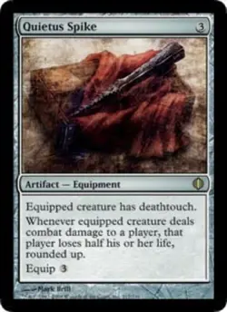 Light Play, English MTG Regular Quietus Spike Shards of Alara Magic the Gatherin - Image 1