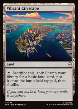 MTG Magic SPM Spider-Man - 1x EN NM 0188 C Vibrant Cityscape - Image 1