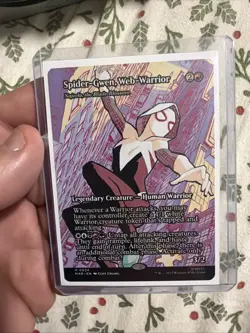 MTG Spider-Gwen Web-Warrior 0024 Borderless Mythic Marvel Spider-Man NM/M - Image 1