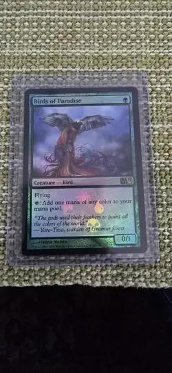 MTG Birds of Paradise M11 (Buy A Box Promo FOIL) - Magic The Gathering - Image 1
