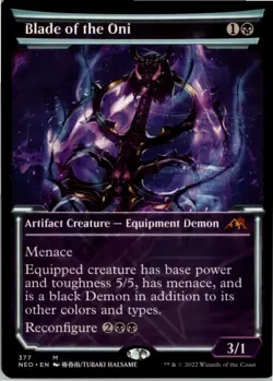 Blade of the Oni (Showcase) M Kamigawa: Neon Dynasty 377 NM MTG x1 - Image 1