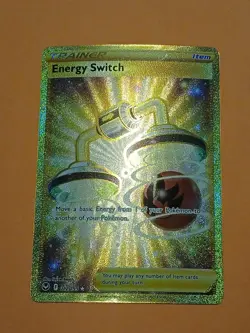 Pokemon Sword & Shield Silver Tempest Energy Switch 212/195 Gold Secret Rare - Image 2
