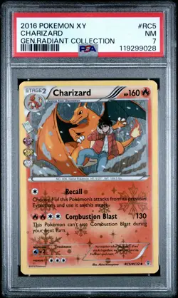 2016 POKEMON GENERATIONS RADIANT COLLECTION CHARIZARD #RC5 PSA 7 NM #119299028 - Image 1