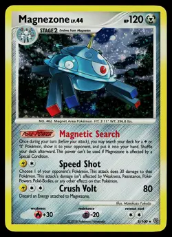 Pokemon Card - Magnezone Stormfront 5/100 Holo Rare SWIRL - Image 1