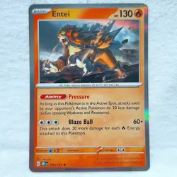 Entei 030/197 Obsidian Flames Rare Holo Pokemon TCG - Image 1