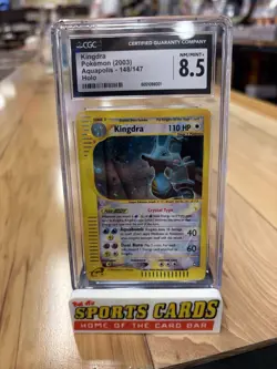 Pokemon Kingdra Aquapolis Crystal Holo Secret Rare #148 CGC 8.5 - Image 1