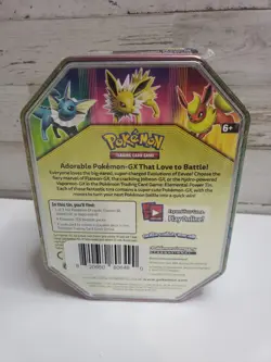 Pokemon TCG: Elemental Power Tin Flareon GX + 4 Booster Packs RARE 2019 820650806490 - Image 2