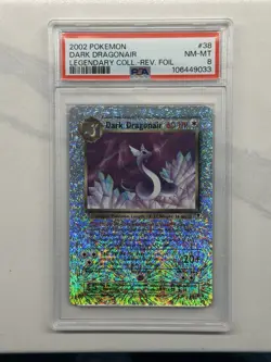 Pokemon TCG 2002 Dark Dragonair Legendary Collection Reverse Foil NM MT PSA 8 - Image 1