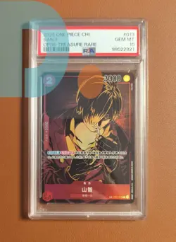 PSA 10 One Piece TCG Card Game Chinese Sanji OP01-013 TR Alternate Art Exclusive - Image 1
