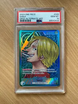 Sanji (OP02-026 L) Alt Art PSA 10 (88543439) - One Piece ENGLISH - Image 1