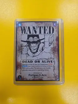 One Piece Portgas D. Ace OP13-119 Alternate Art Wanted ENGLISH Pre-Errata NM - Image 1