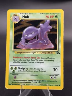 Muk - 13/62 - Fossil Unlimited 1999 - Holo Rare - WOTC - HP - Pokemon TCG Card - Image 1