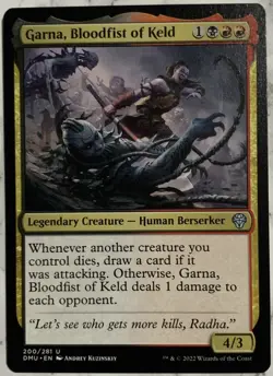 Garna Bloodfist of Keld #200 Legendary Creature MTG Magic Card - Image 1
