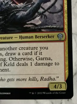 Garna Bloodfist of Keld #200 Legendary Creature MTG Magic Card - Image 4