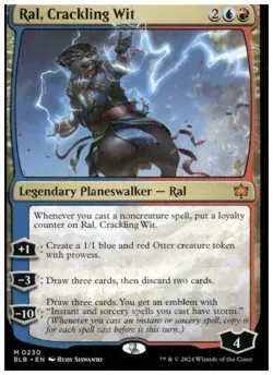 MTG Magic the Gathering Ral, Crackling Wit (230/427) Bloomburrow - Image 1