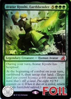 MTG Avatar Kyoshi, Earthbender (130) | NM Foil | Avatar: Eternal-Legal {TLE} - Image 1