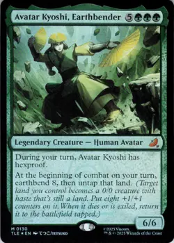 MTG Avatar Kyoshi, Earthbender (130) | NM Foil | Avatar: Eternal-Legal {TLE} - Image 2