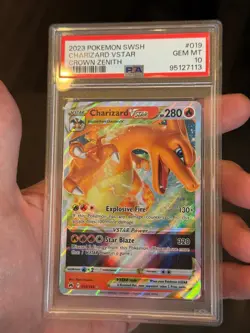 Pokemon 2023 Crown Zenith Charizard VSTAR Ultra Rare Card PSA 10 019/159 - Image 3