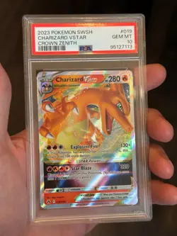 Pokemon 2023 Crown Zenith Charizard VSTAR Ultra Rare Card PSA 10 019/159 - Image 4