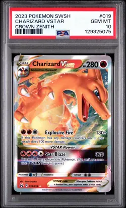 Charizard VSTAR Crown Zenith #019/159 PSA 10 Gem Mint Pokemon Card - Image 1