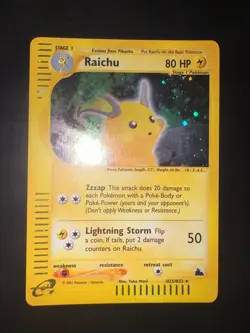 Pokemon TCG Raichu H25/H32 Skyridge Holo Rare Eng NEARMINT - Image 1