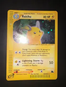Pokemon TCG Raichu H25/H32 Skyridge Holo Rare Eng NEARMINT - Image 2