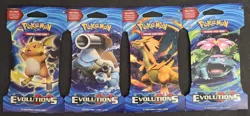 Pokemon XY EVOLUTIONS BOOSTER BLISTER 10 CARD PACK SLEEVED - NEW / UNOPENED - Image 1