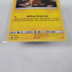 Detective Pikachu SM194 Cosmos Holo Sun & Moon Pokemon Near Mint Black Star - Image 3