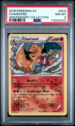 2016 POKEMON GENERATIONS RADIANT COLLECTION CHARIZARD #RC5 PSA 8 NM #119299030 - Image 1
