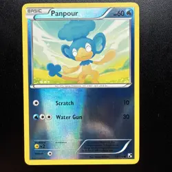 FREE SHIPPING Pokemon Panpour 33/114 Common Reverse Holo Black and White - Image 1