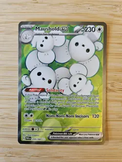 Maushold ex 233/182 Paradox Rift (PAR) NM Full Art Pokemon Card - Image 1