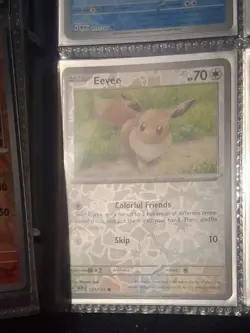 SV2a: Pokemon Card 151 #133/165 Eevee (Poke Ball Pattern) Holo - Image 1