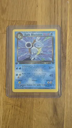 Pokemon TCG Dark Blastoise Team Rocket 20/82 Non-Holo Rare 1st Edition NM - Image 1
